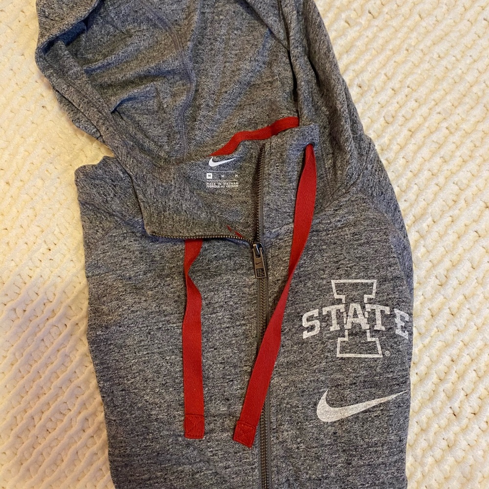 Nike IOWA STATE zip-up hooded sweatshirt